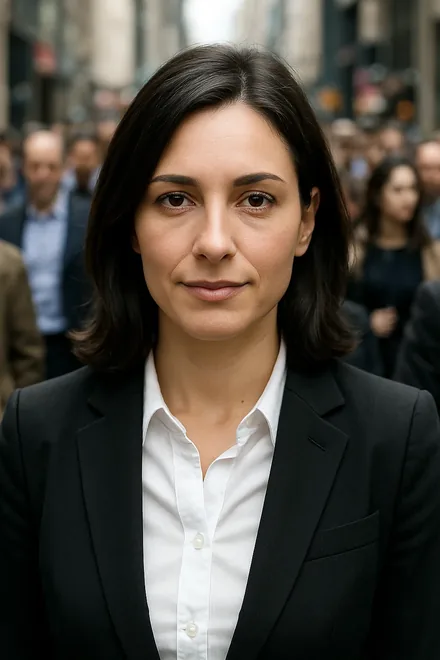 Bad picture on resume with a crowded background